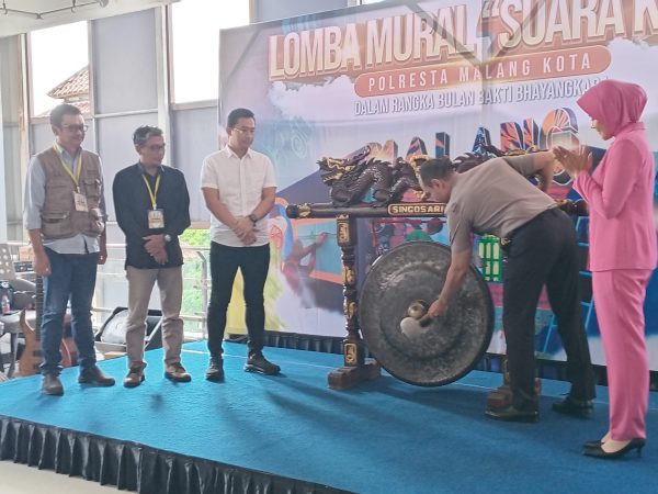 Dekati Warga Lewat Seni, Polresta Malang Kota Gandeng Ratusan Muralis di MCC