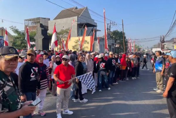 Semarak Jalan Santai HUT RI ke-81 di Saptorenggo Malang